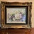 Hand Painted Porcelain Plaque Features White Cabbage Roses & Lavenders by Rose Reck For Sale - Image 13 of 13