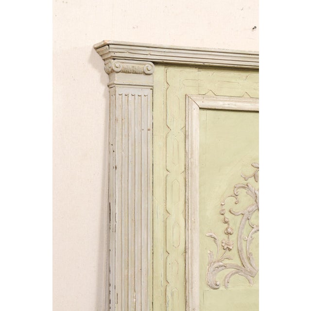 19th Century Italian 5.5 Ft Tall Nicely Decorated Mirror For Sale - Image 10 of 11