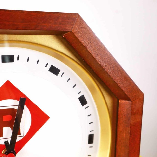 octagonal vintage caffe roversi clock Height: 27 Width: 27 Depth: 6 This piece is attributed to the mentioned...