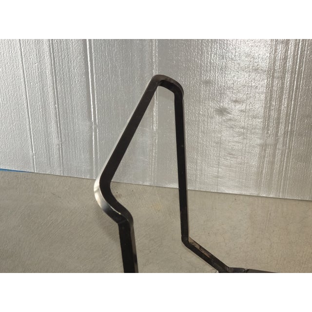 Spanish Style Black Iron Fireplace Log Rack ~ Firewood Holder For Sale - Image 10 of 10