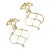 18kt Yellow Gold Woven Drop Earrings with Diamonds - A Pair For Sale