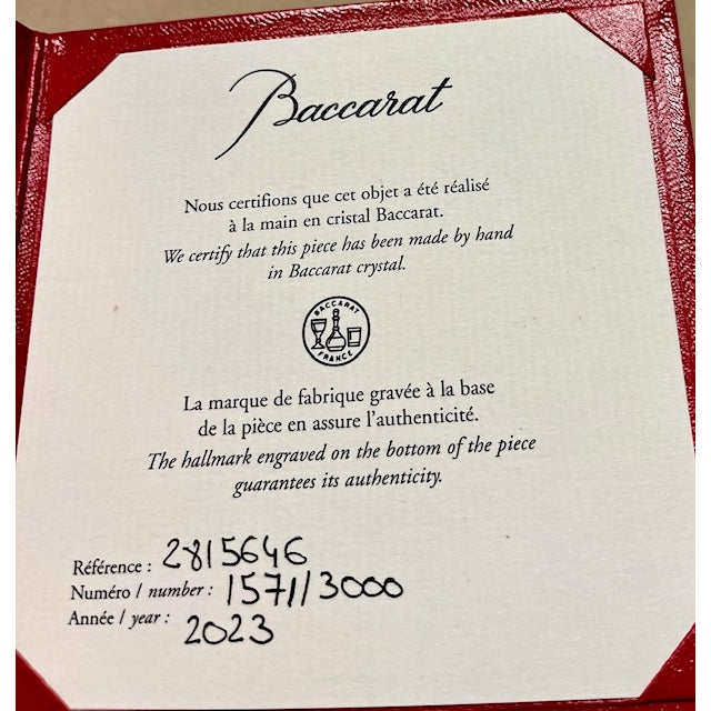 Be@rbrick for Baccarat Crystal Dragon Sculpture – Exclusive Collector’s Limited Edition, Brand New in Box For Sale - Image 11 of 12