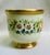 French Vintage Hand-Painted Porcelain Cachepots, Floral With Gilt Rim - A Pair For Sale - Image 3 of 18