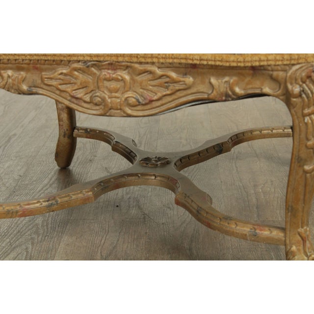 Wesley Hall Louis XV Style Carved Frame Armchair, Custom Upholstery For Sale - Image 10 of 13
