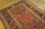 Tribal 1890s Red Coral Rustic Geometric Antique Persian Bijar Rug 4'3" X 6'10" Handknotted Wool Carpet For Sale - Image 3 of 6