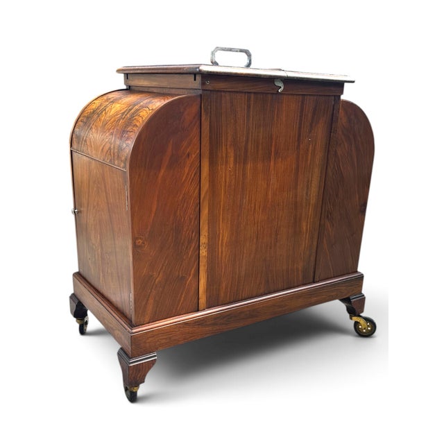 Art Deco Walnut Asprey "Elevette" Patent Mechanical Drinks Cabinet, Circa 1930s. For Sale - Image 12 of 12