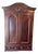 Mid-19th Century Victorian Rococo Revival Flame Mahogany Armoire For Sale