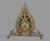 Metal Antique Japy Freres Grande Exposition 1855 Victorian Inlay Enamel Mantel Clock For Sale - Image 7 of 12