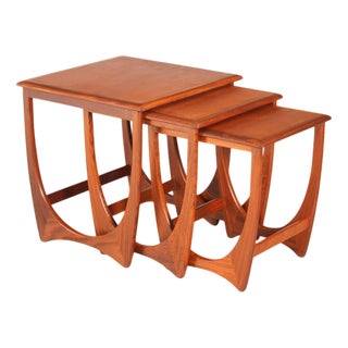Mid-Century Astro Nesting Tables in Teak from G-Plan, 1960s, Set of 3 For Sale