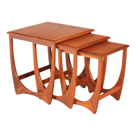 Mid-Century Astro Nesting Tables in Teak from G-Plan, 1960s, Set of 3 For Sale