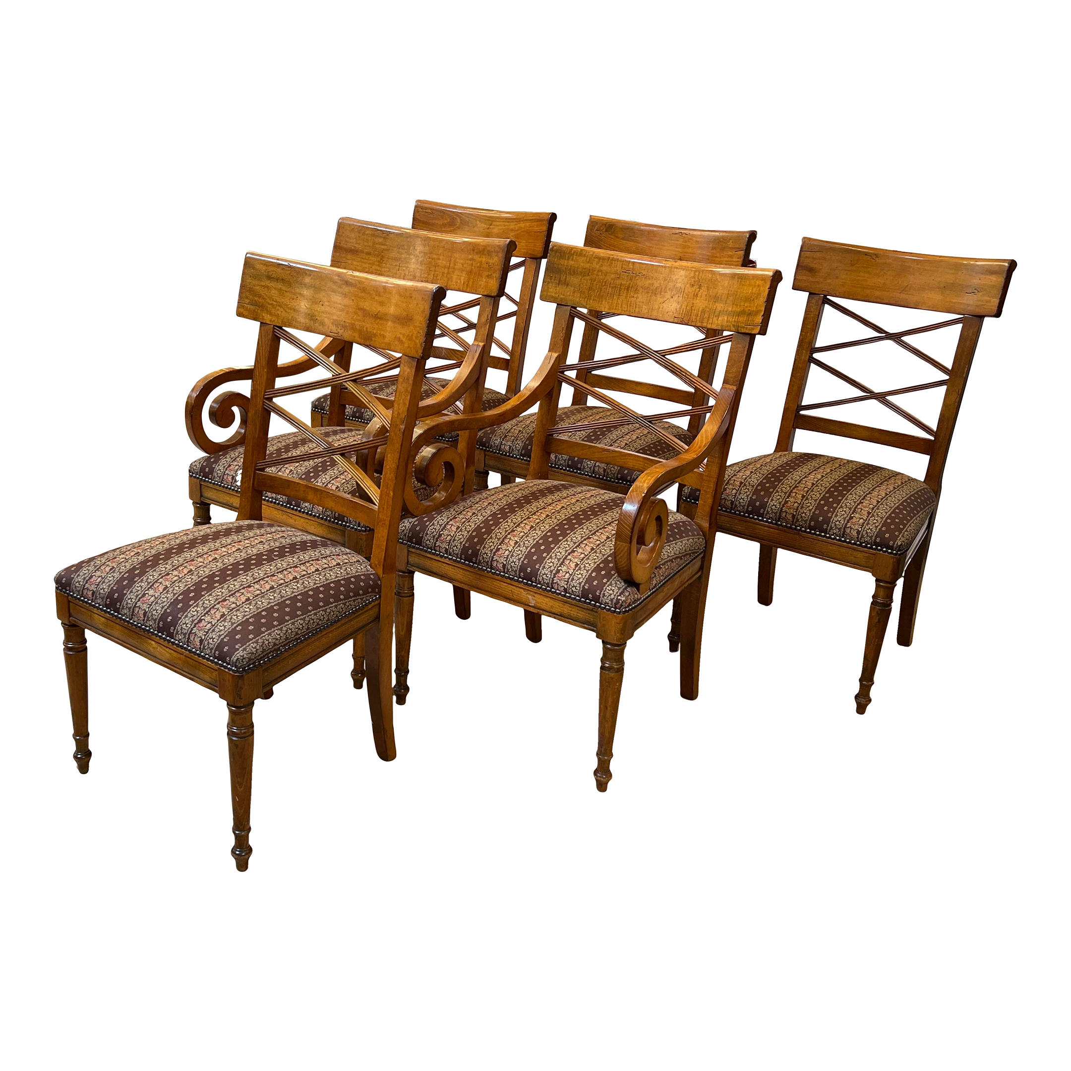 Milling Road for Baker Neoclassical Dining Chairs, Set of Six - image 0