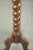 Wood Tall Antique Oak Side Table with Wood Carving For Sale - Image 7 of 10