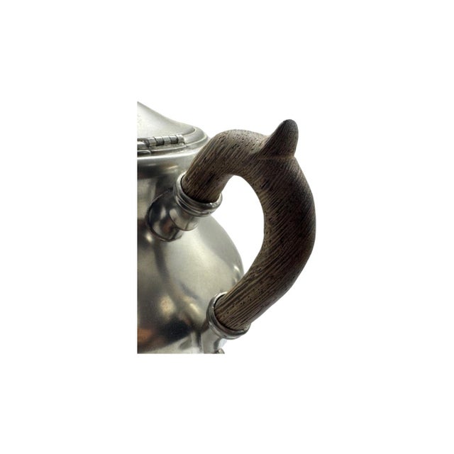 Metal Vintage c.1960's Royal Holland KDM Daalderop Pewter 4 Piece Tea Set For Sale - Image 7 of 12