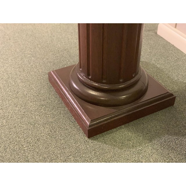 Mid 20th Century Vintage Wooden Architectural Columnar Style Pedestal Display or Plant Stand For Sale - Image 5 of 6
