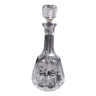 1980s Atlantis Cut Crystal Wine Decanter in Miguel For Sale