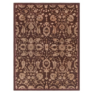 Antique Chinese Floral Wool Rug Doris Leslie Blau For Sale