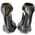 Black Art Nouveau Vases in Matte Black and Green Ceramic from Vesuve Pottery, Thulin, Belgium, 1910s, Set of 2 For Sale - Image 8 of 11
