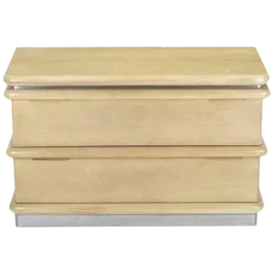Jay Spectre Cerused White Oak, Two-Drawer Commode