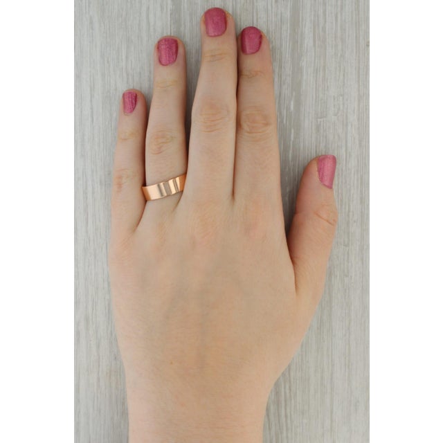 Metal: 14k Rose Gold Weight: 6 Grams Stamps: 14k Virtus Junxit Mors Non Separabit Engraved: F Winaski April 24 1917 Rise...