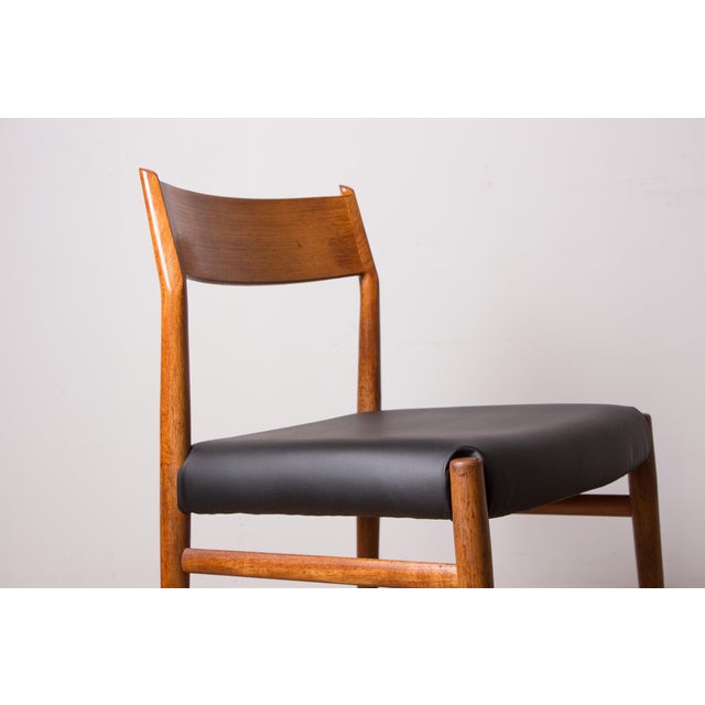 Danish Model 418 Chairs in Teak and Skai by Arne Vodder for Sibast, 1960s, Set of 6, in Flawless conditions. Designed 1960...