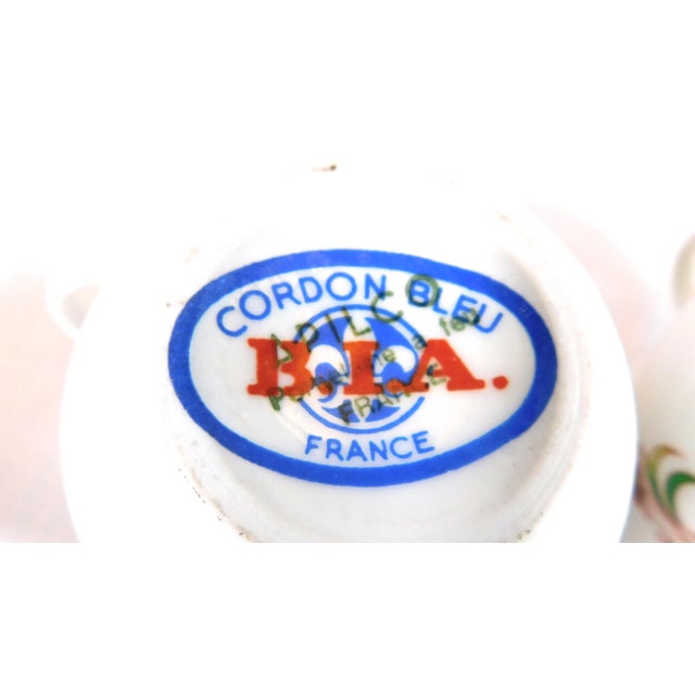 1940s 1940s Cordon Bleu Bia Chocolate Cups With Lids- Set of 2 For Sale - Image 5 of 5