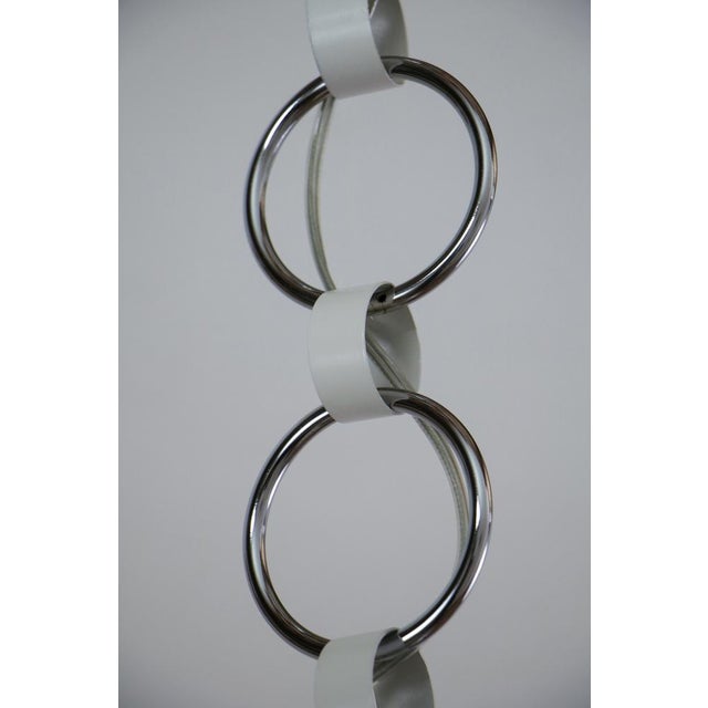 Metal Mid-Century Italian Space Age Pendant Lamp in Glass and Steel from Mazzega, 1970s For Sale - Image 7 of 14