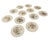 Ceramic Set of 12 Antique Cauldon Ltd. England Botanical Porcelain Plates, Circa 1905–1920 For Sale - Image 7 of 12