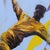 Abstract A New Rhythm 3 by Stefan Smit | Oil Painting of a figure dancing on a colorful background For Sale - Image 3 of 5
