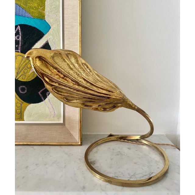 Brass Table Lamp by Tommaso Barbi, 1970s For Sale - Image 9 of 10