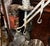 Mid-Century Modern Tall Vintage White Metal Standing Candelabra For Sale - Image 3 of 7