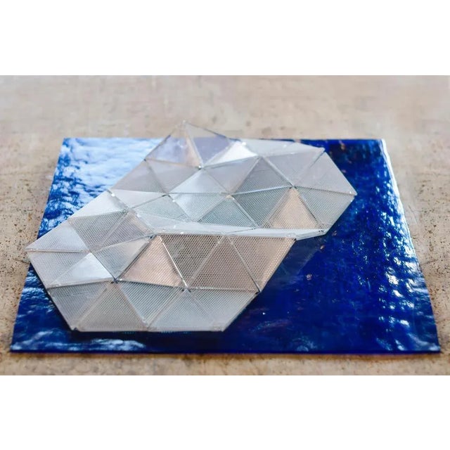 Serapè handmade white Murano glass by Matteo Silverio, 2018 Dimensions: 100 x 30 x 0.8 cm Materials: Murano glass All the...