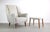 Set of His and Hers Kurt Østervig for Rolschau Møbler Chairs W/ Single Matching Ottoman For Sale In Orlando - Image 6 of 7