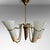 Mid-Century Modern Mid-Century Modernist Swedish Chandelier in Brass, Birch and Glass, 1940s For Sale - Image 3 of 12