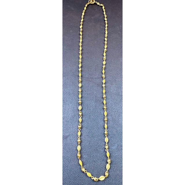 24 Karat Pure Gold Hand Made Yellow Gold Bead Necklace, 13 Gm, 18 Inch For Sale - Image 4 of 18