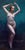 Light Waves by Kirsten Savage | Oil on panel Nude figure posing against a blue background. For Sale