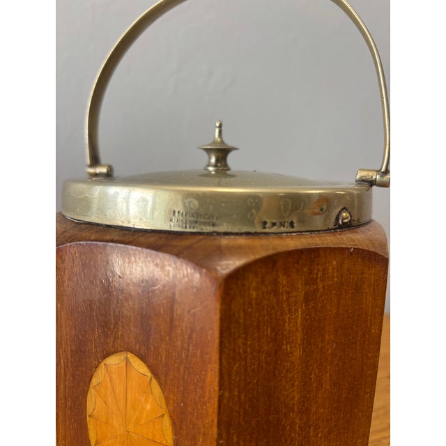 Vintage English Biscuit Barrel For Sale - Image 11 of 11