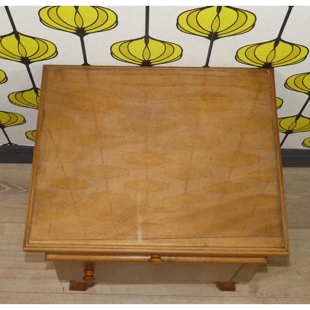 Vintage Night Cabinets with Lacquer Drawer & Door Glass Plate Nostalgia, Set of 2 For Sale - Image 13 of 18