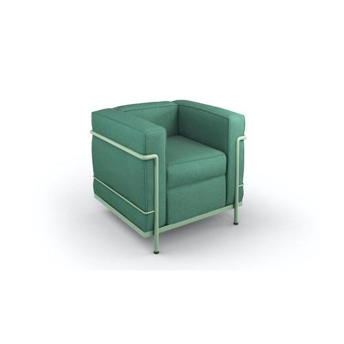 LC2 Poltrona Armchair by Le Corbusier, Jeanneret, and Charlotte Perriand for Cassina For Sale - Image 3 of 13