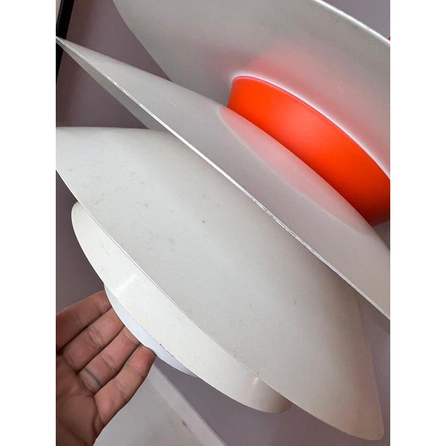Orange Verona Pendant Lamp by Svend Middelboe for Nordisk Solar For Sale - Image 8 of 11