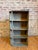 Rustic Antique Industrial Galvanized Steel Angled Shelving Unit For Sale - Image 3 of 16