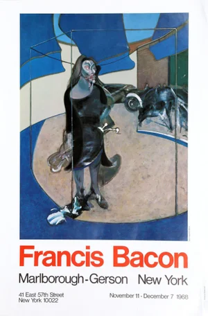 Francis Bacon, Exhibition at Marlborough/Gerson Galleries, Offset Lithograph