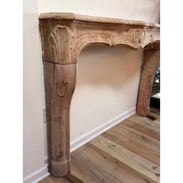 Mid 18th Century Fine French Limestone Mantelpiece, 18th Century, C, 1745 For Sale - Image 5 of 12