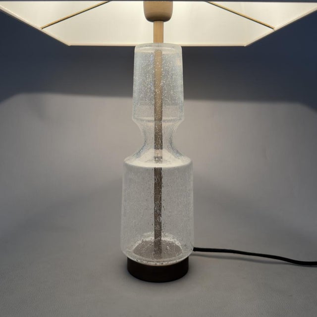 Glass Modern Bullicante Murano Glass Table Lamp by G. Luce, 1990s For Sale - Image 7 of 11