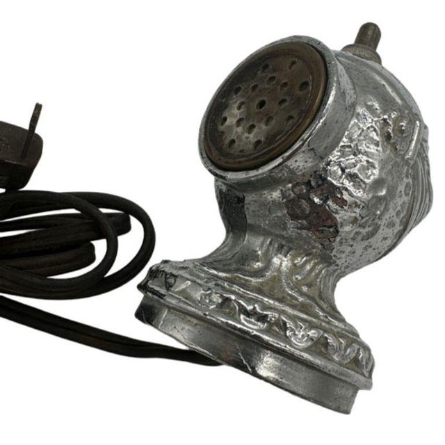 1940s Medieval Knight Helmet Chrome Eletric Lighter by Omsco For Sale In Los Angeles - Image 6 of 7