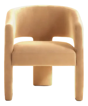 Calma Armchair in Beige Velvet from Moanne