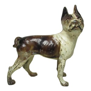 Vintage Cast Iron Hubley Boston Terrier Doorstop