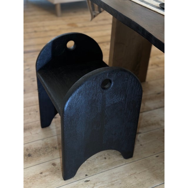 Not Yet Made - Made To Order Kyoto Stool in Charred Oak by Fosfeen For Sale - Image 5 of 6