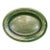 Vintage Large Green Platter Majolica Style With Embossed Fish Jumping for Hook For Sale
