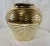 Dolbi Cashier Vintage Art Deco Style Embossed Polished Brass Vase For Sale - Image 4 of 8