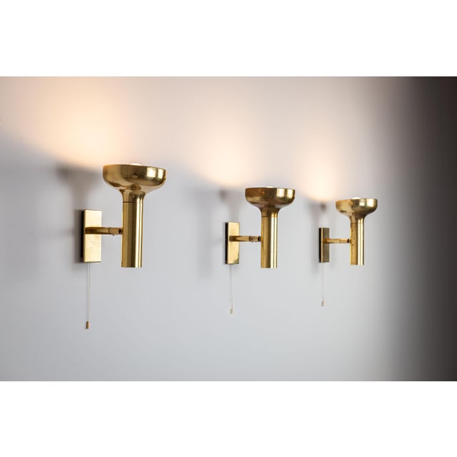 Metal Vintage Brass Adjustable Wall Lamps, 1970s, Set of 3 For Sale - Image 7 of 18